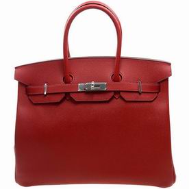 Hermes Birkin 35 Q5 Rouge Casaque Epsom Leather Hand-sewing Bag BK35Q5PS