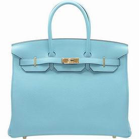 Hermes Togo Leather Birkin 35cm Bag Gold Hardware Hand-Sewing BK353PTG