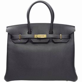 Hermes Deep Purple Togo Leather Birkin 35cm Gold Hardware Hand-Sewing BK353WG