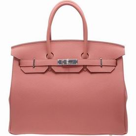 Hermes Pink Togo Leather Birkin 35cm Silver Hardware Hand-Sewing BK355VTGSS