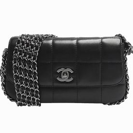 Chanel Lambskin CC Anti-silver Chain Coco Flap Bag Black A46778-BLK