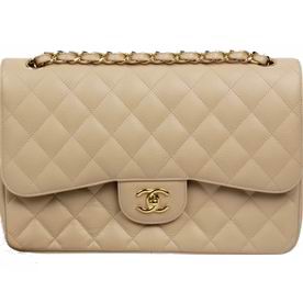 Chanel Caviar Jumbo Double Flap Bag Beige Color A58600CBG