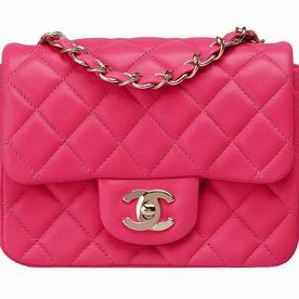 Chanel Mini Coco 2.55 Lambskin Flap Bag In Red(Gold) A35225