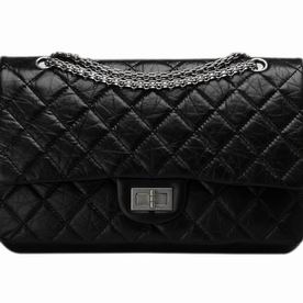 Chanel Jumbo Aged Calfskin Bag in Black(Antique-Silver) A12456AS
