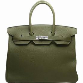 Hermes Deep Green Togo Leather Birkin 35 Gold Chain Hand-sewing BK35V6TGGP
