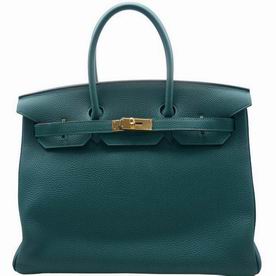 Hermes Malachite Togo Leather Birkin 35 Gold Chain Hand-sewing BK35Z6TGGP
