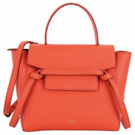 Celine Nano Calfskin Leather Handbag In Coral A588274