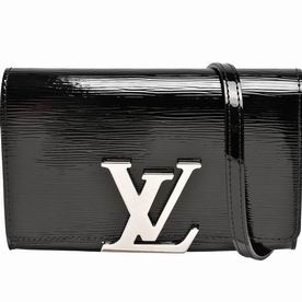 Louis Vuitton Epi Vernis Leather Black Clutch Bag M54808