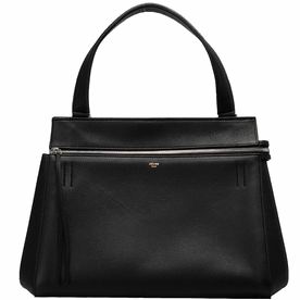 Celine Edge Medium Size Calfskin Shoulder Bag Black CE49144