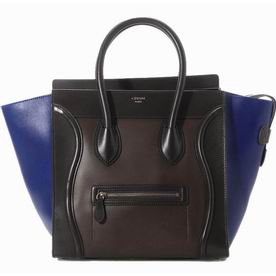 Celine Mini Luggage Bag Medium Size Navy Blue CE46733