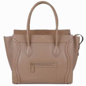 Celine Shoulder Luggage Nano Calfskin Bag In Camel Colour 169351CAK