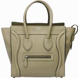 CELINE Calfskin Micro Luggage Mini Bag Milk-Tea Colour 165213MTE