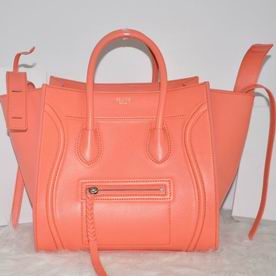 Celine Square Phantom Luggage Epsom Calfskin Nano Watermelon Red CE14714