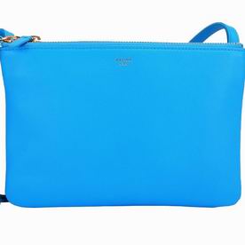 Celine Trio Lambskin Mini Size Shoulder Bag Sky-Blue CE51788