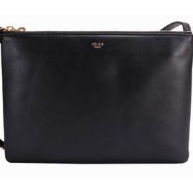 Celine Trio Lambskin Big Size Shoulder Bag Dark-Blue CE51784
