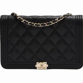 Chanel Classic Boy Caviar Calfskin WOC Hand/Shoulder Bag Black C7030801