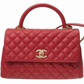 Chanel Coco Handle Brass Gold Hardware In Red A92991CREDGP