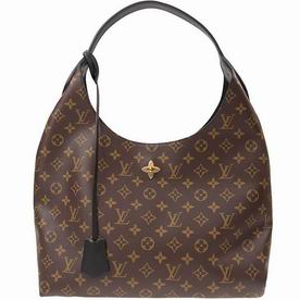 Louis Vuitton Monogram Canvas Flower Hobo Noir M43545