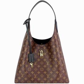 Louis Vuitton Monogram Coated Canvas Flower Hobo Bag M43545