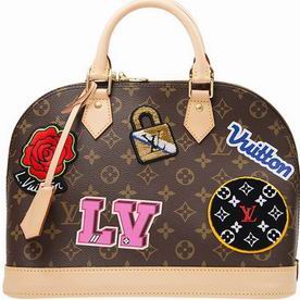 Louis Vuitton monogram Canvas With Applied and Printed Patches Alma PM M43990