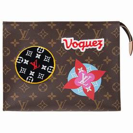 Louis Vuitton Printed Monogram Canvas With Patches Toiletry Pouch 26 M43997