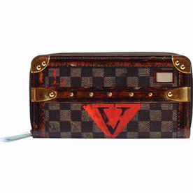 Louis Vuitton Damier Ebene Cavnas Zippy Wallet M63490