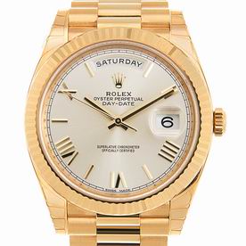 Rolex Day-date Swiss Movement Gold Color Band Silver Dial 228238SVRN