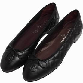 Chanel Double CC Lambskin Campon Bowknot Shoes Black G02819