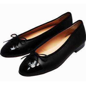 Chanel Double CC Lambskin Bowknot Shoes In Noir G02820