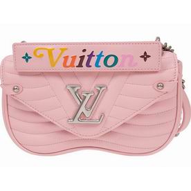 Louis Vuitton Smooth Calf Leather New Wave Chain Bag PM Pink M51933