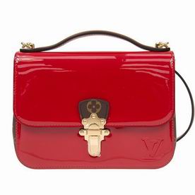 Louis Vuitton Scarlet Smooth Patent Cowhide Cherrywood BB Scarlet M52686