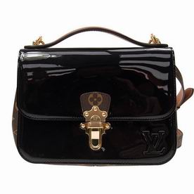 Louis Vuitton Smooth Patent Leather Cherrywood BB Noir M51953