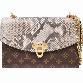 Louis Vuitton Monogram Canvas And Natural Python Leather Saint-Placide Bag N90234