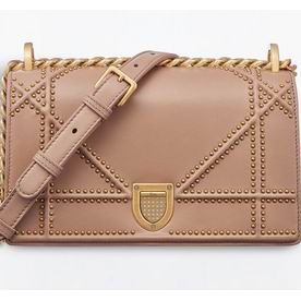 DIORAMA BAG IN POWDER PINK STUDDED LAMBSKIN M0422CNOE M40P