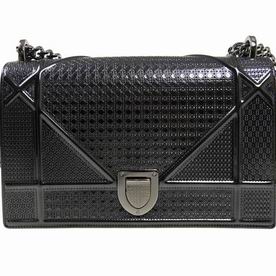 DIORAMA BAG IN ONYX BLACK METALLIC CALFSKIN M0422RSKN M76K