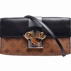 Louis Vuitton Monogram Reverse Column Clutch Shoulder Bag M44101