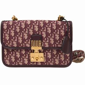 Christian Dior Dioraddict Dior Oblique Bag In Burgundy M5818CTZO974