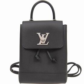 Louis Vuitton Soft Calfskin Lockme Backpack Mini Noir M54573