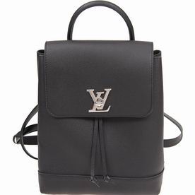 Louis Vuitton Soft Calfskin Leather Lockme Backpack Noir M41815