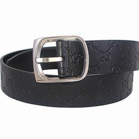 Gucci Anti-Silver Pin Buckle Embossed Cowhide Belt G5157622