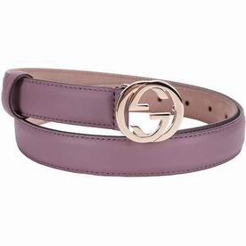 Gucci GG Gold Buckle Light Purple Belt G5941106