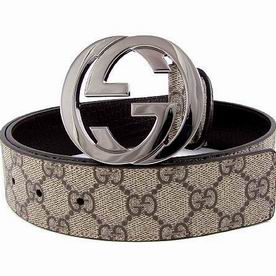 Gucci Silver G Buckle Gucci Canvas Belt G4706032