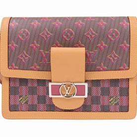 Louis Vuitton Printed Calfskin Dauphine MM M55452