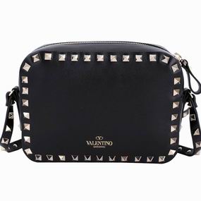 Valentino Garavani Rockstud Calfskin Bag Black VA5027B