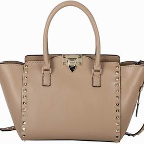 Valentino Rockstud Calfskin Small Handbag Khaki VA59321