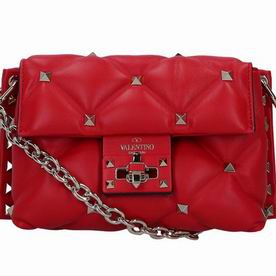 VALENTINO GARAVANI SMALL CANDYSTUD NAPPA LEATHER HANDBAG RED SW2B0C73NAPJU5