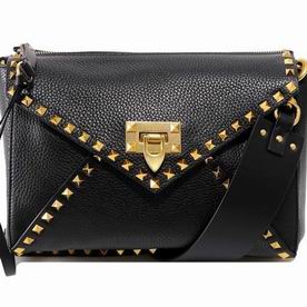 VALENTINO GARAVANI Rockstud Calfskin Bag Black SW2B0E56KYK0NO