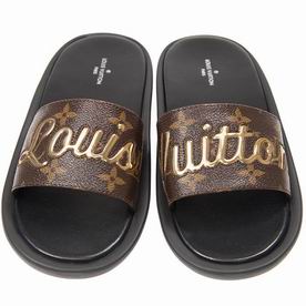 Louis Vuitton Monogram Canvas Slipper Black 1A3O9I