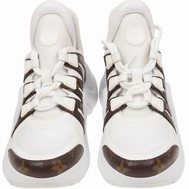 Louis Vuitton White Canvas And Monogram Canvas Sneeker 1A43KW355