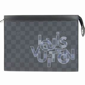 Louis Vuitton Damier Graphite Coated Canvas Pochette Voyage MM Gris N60308
